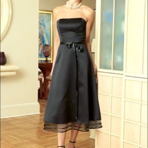 ☁️💙Cloud Blue Tea length bridesmaid dress